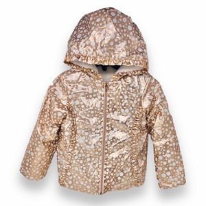 Penelope Mack Rose Gold Winter Coat hooded Jacket Toddler girls Size 3T